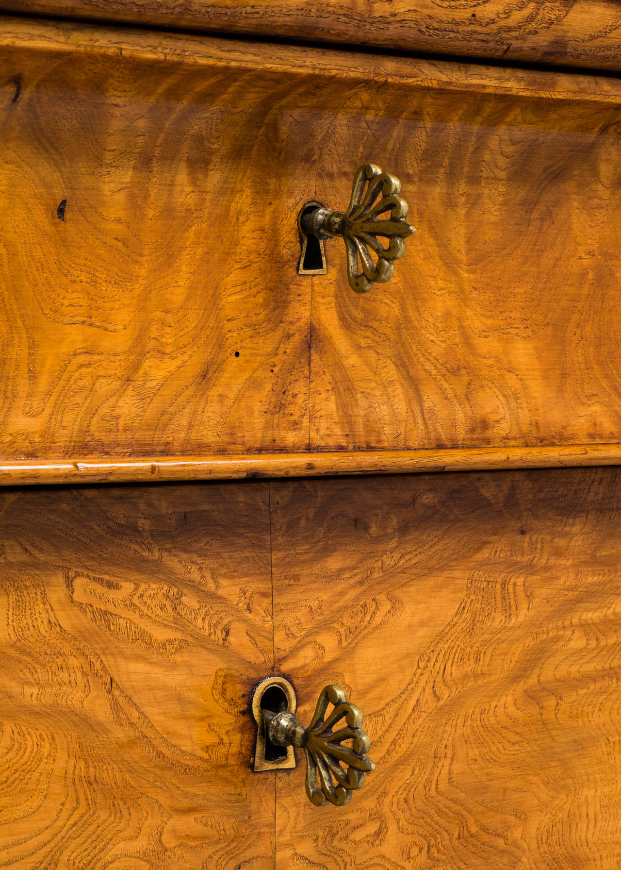 French Charles X Period Burl Elm Chest of Drawers 2