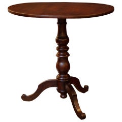 Louis Philippe Period Solid Walnut Gueridon
