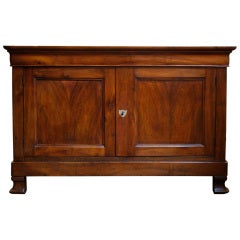Louis Philippe Period Solid Walnut Buffet