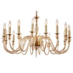 Amazing 18 Branch Murano Glass Chandelier