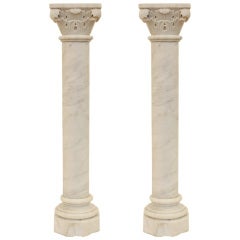French Antique Marble Columns from Chapel