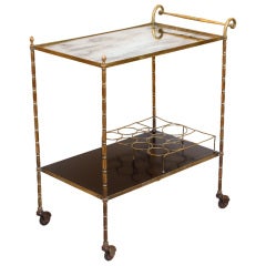 Maison Bagues Brass Bar Cart