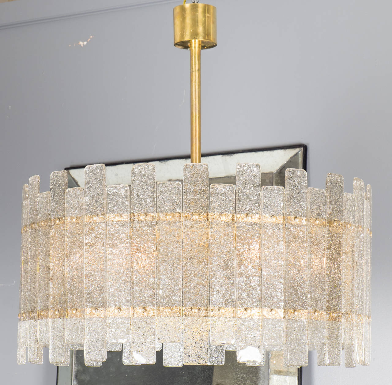 Mid-Century moderno Lampadario in vetro di Murano in vendita