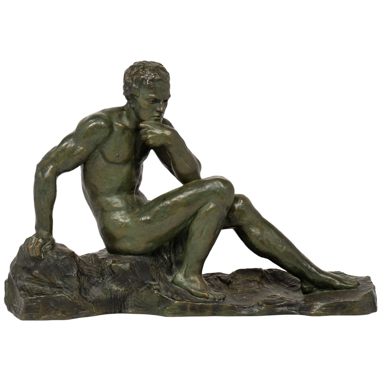 Vintage Bronze Sculpture Signed by Ouline