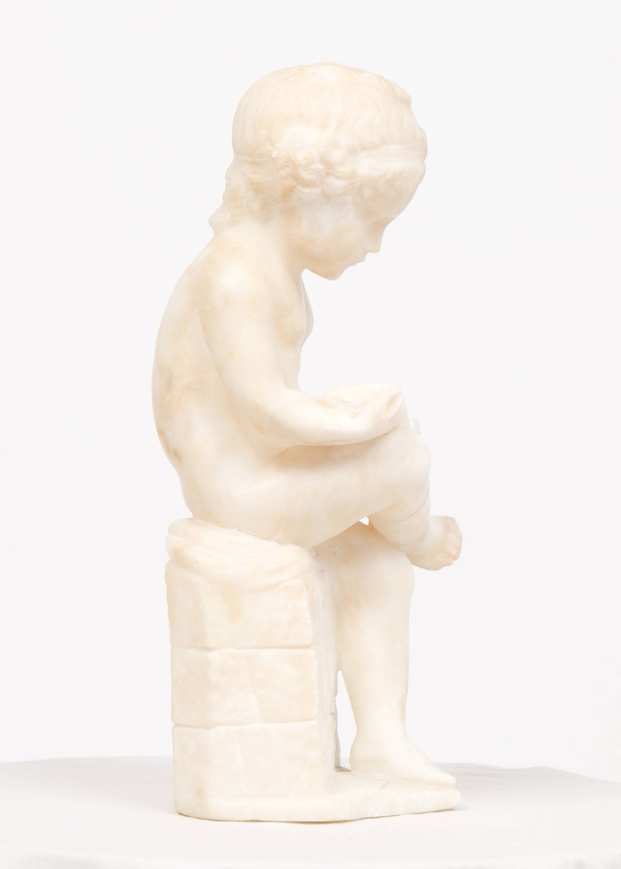 Neoclassical Italian 19th Century Sculpture of Alabaster after 