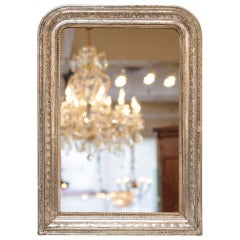 Louis Philippe Period Silver Leaf Mirror