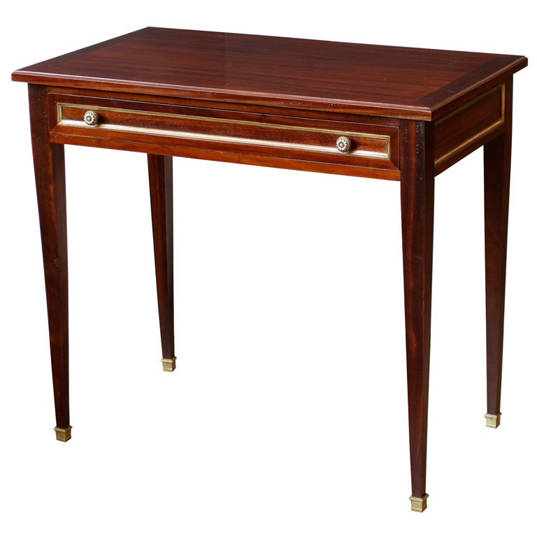 Louis XVI Style Mahogany Writing Desk at 1stDibs