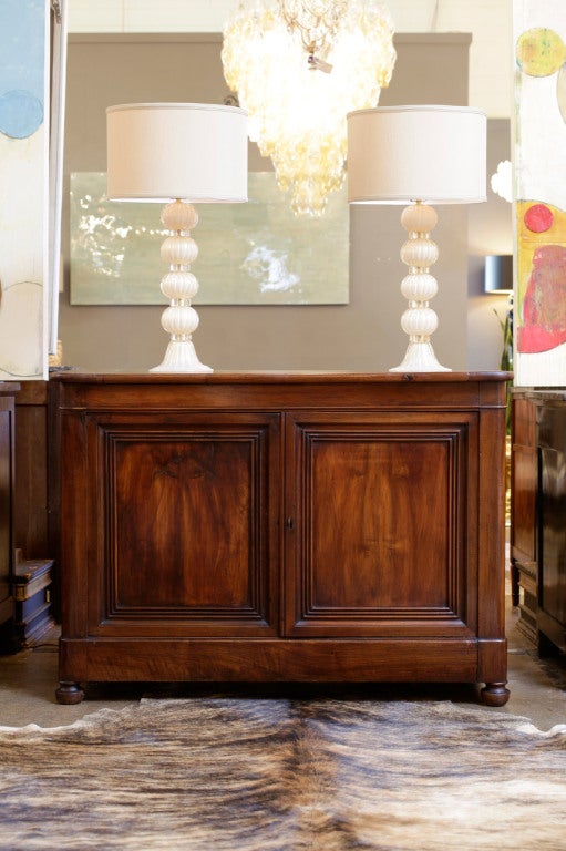 French 19th Century Solid Walnut Buffet