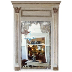 French Neoclassic Hand Painted Trumeau