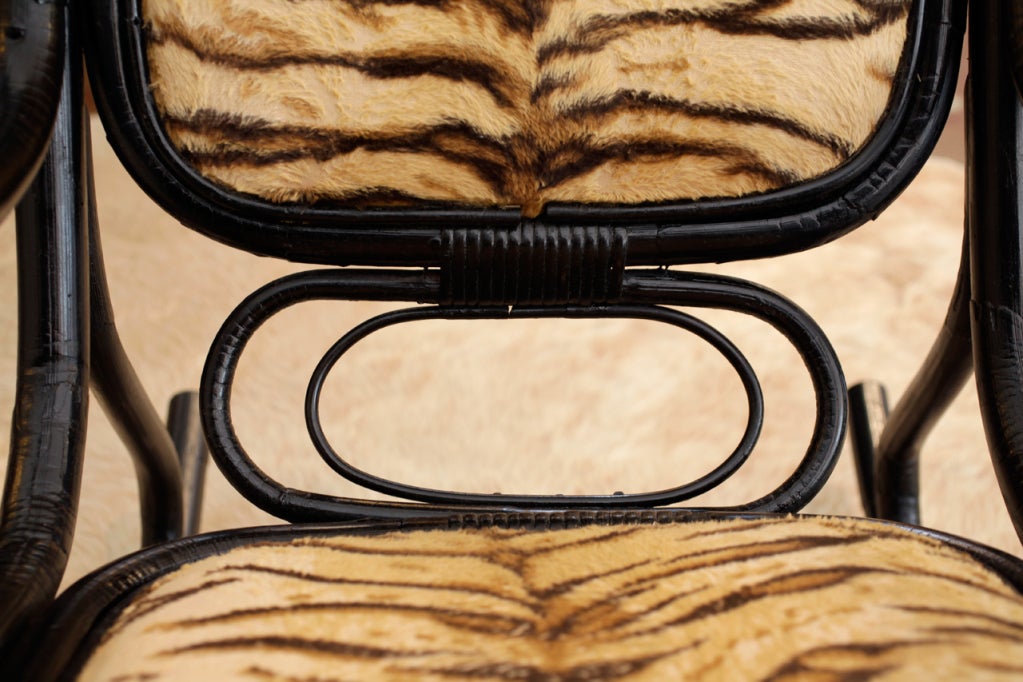 Ebonized Bamboo Rocking Chair by Thonet 5