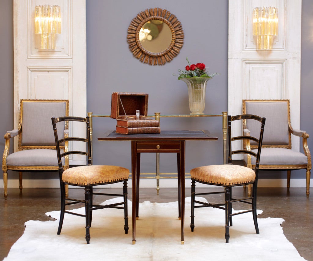 Fine French Louis XVI Folding Top Game Table