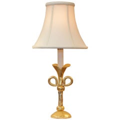 Gilded Bronze Table Lamp by Constance