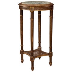 Louis XVI Gold Leafed, Marble Top Side Table