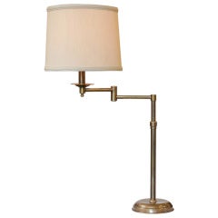 Brass Swing Arm Table Lamp
