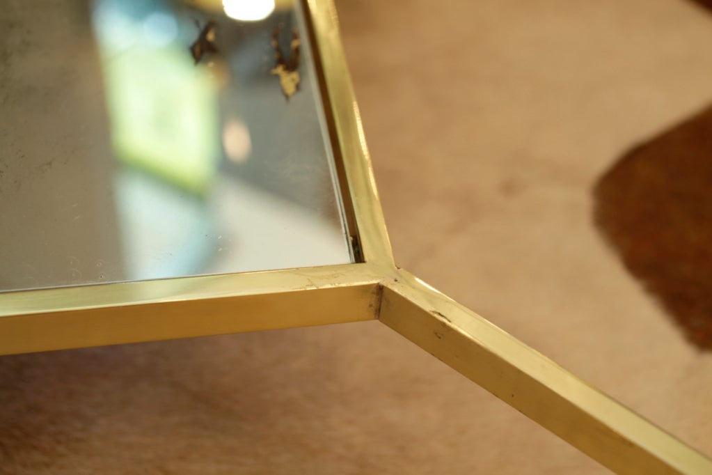 Maison Bagues Brass & Glass Coffee Table 4