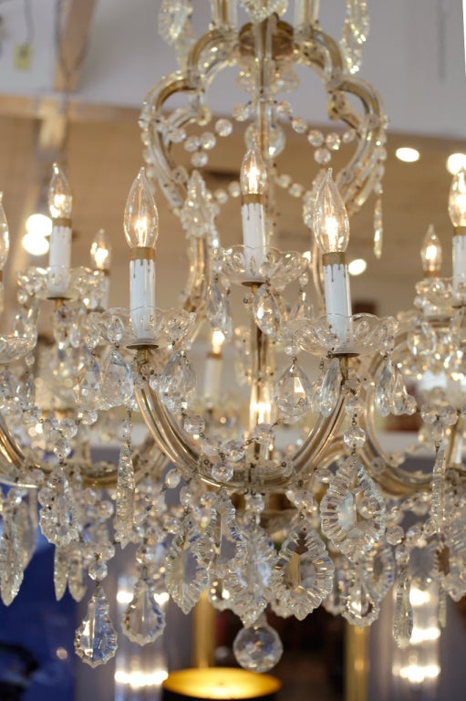 Maria-Theresa Venetian Crystal Chandelier In Good Condition In Austin, TX