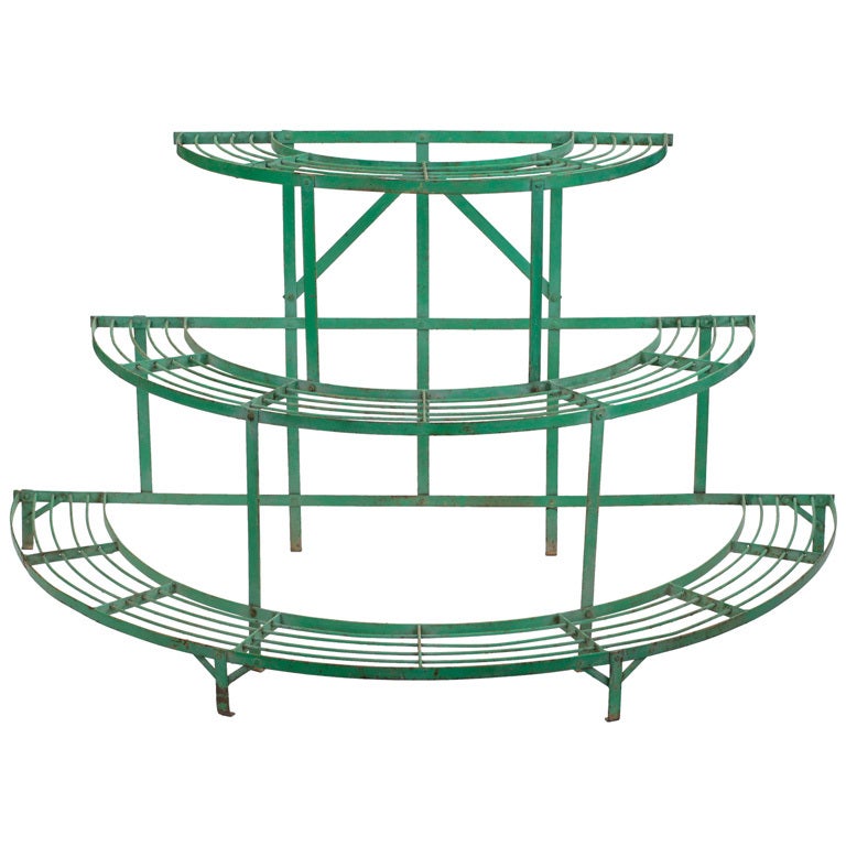 French Demilune Garden Shelf