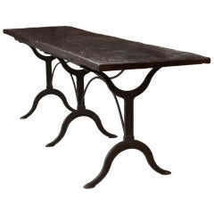 French  Cast Iron wine merchant Table