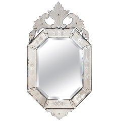 Antique Venetian Glass Mirror