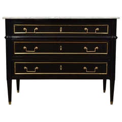 Ebonized Louis XVI Chest of Drawers