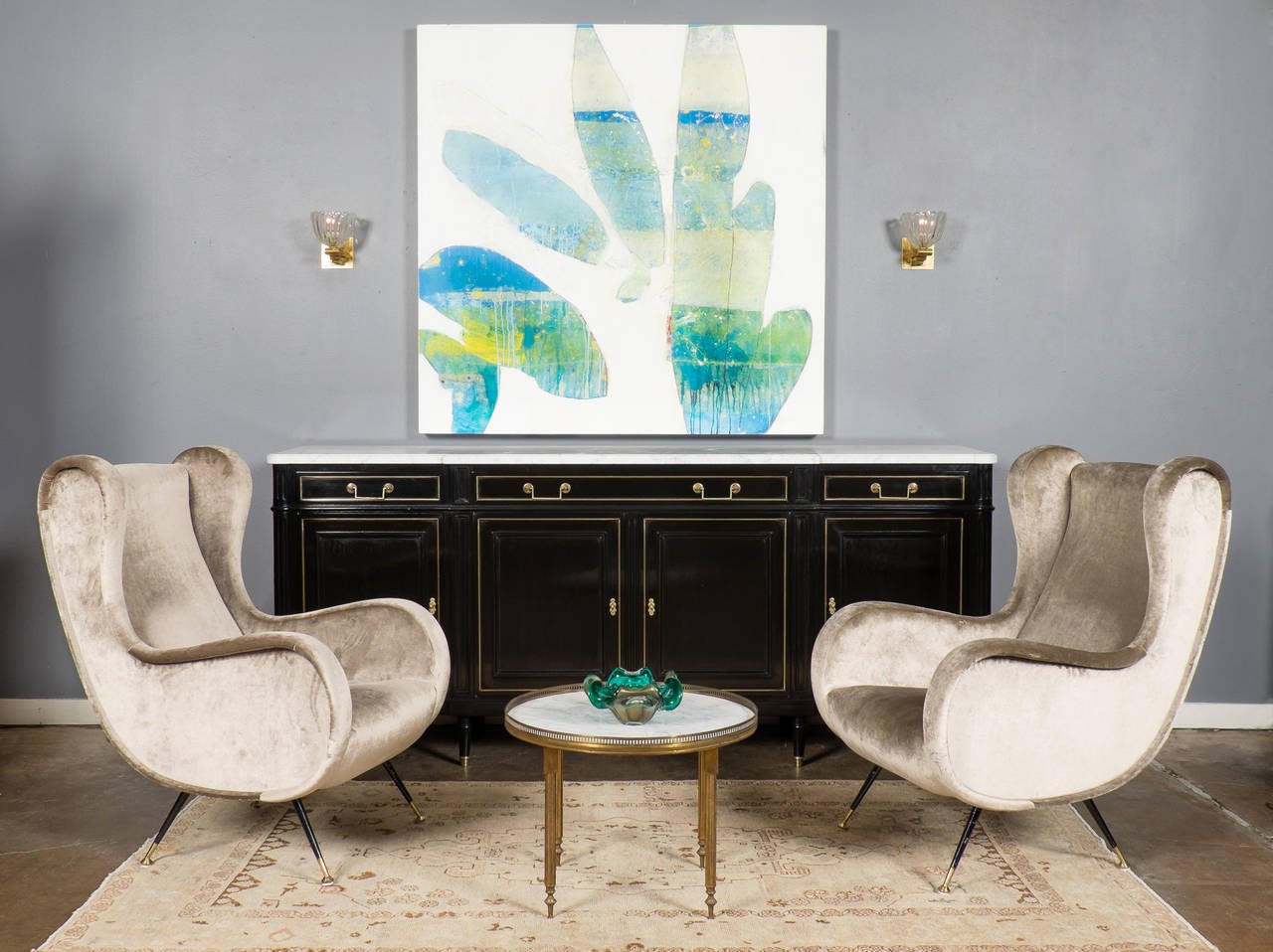 French Louis XVI Marble-Top Buffet
