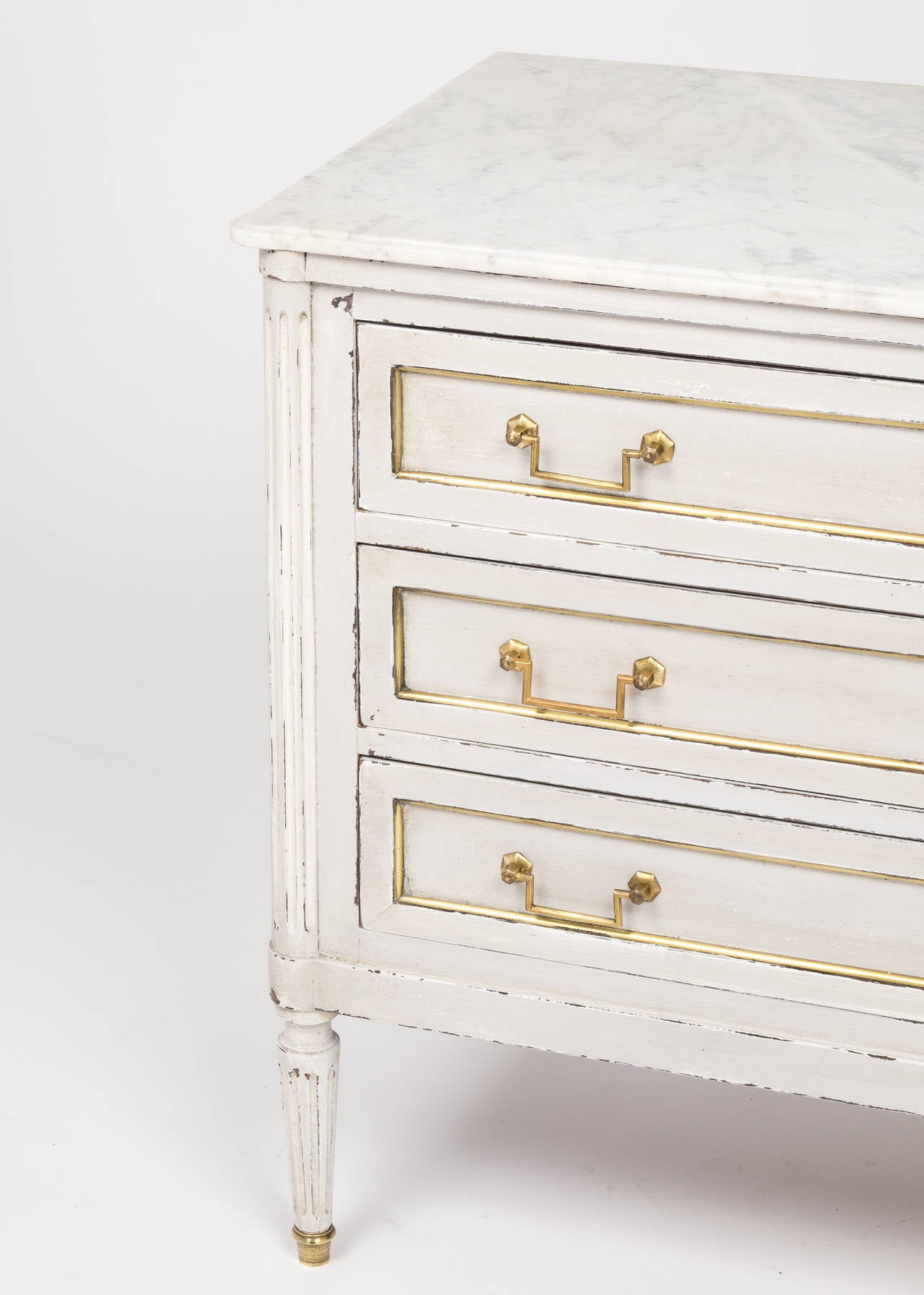 Louis XVI Marble-Top Chest of Drawers 2