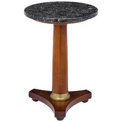 French Empire Gueridon Pedestal Side Table