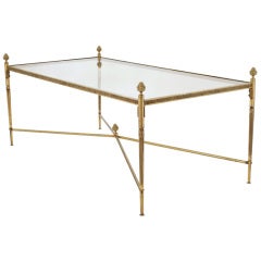Fine Maison Bagues Gilt brass Coffee Table.