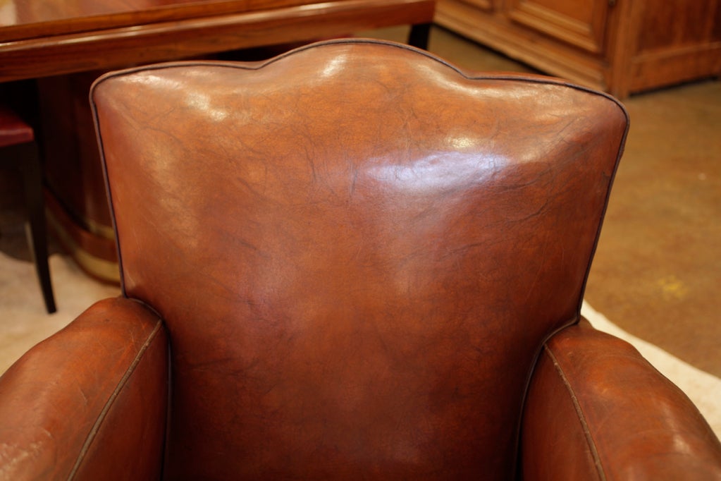 Art Deco Period Leather Club Chair 2