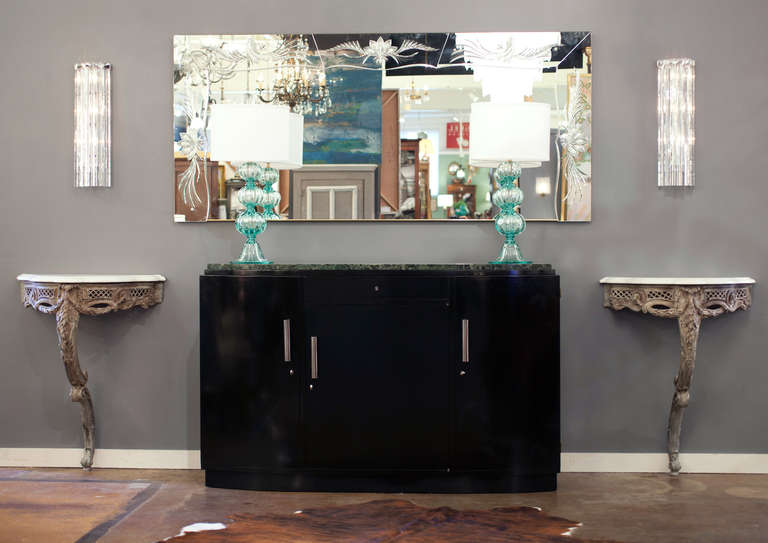 French Art Deco Ebonized Buffet
