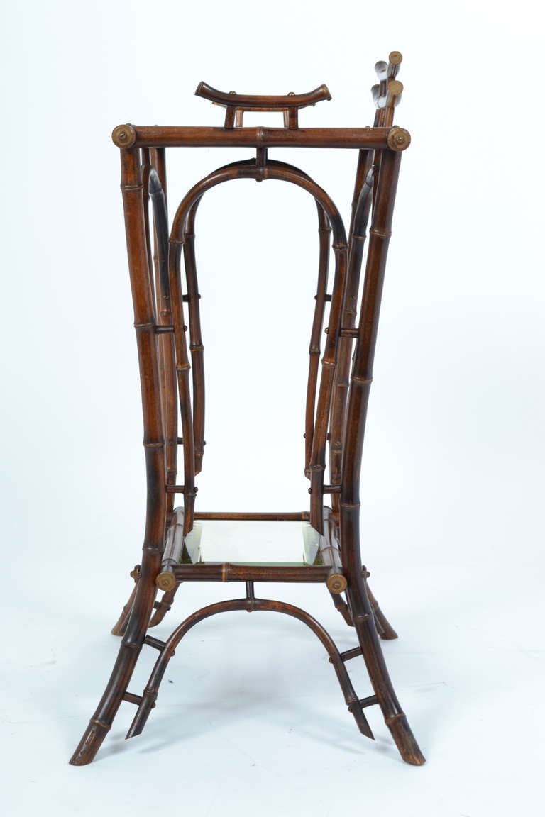 19th Century English Bamboo Side Table