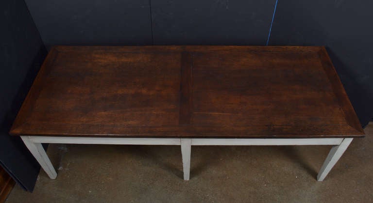 19th Century French Antique Solid Oak Refectory Table