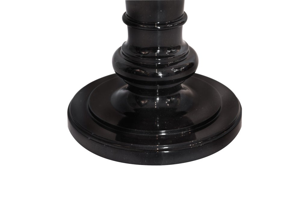 Neoclassic Black Marble Pedestal 4
