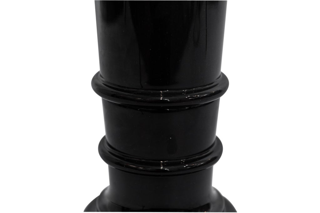 Neoclassic Black Marble Pedestal 2