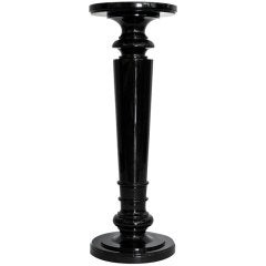 Neoclassic Black Marble Pedestal