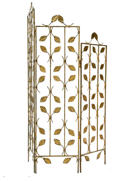 Spanish Gilded Forged Iron Screen 5