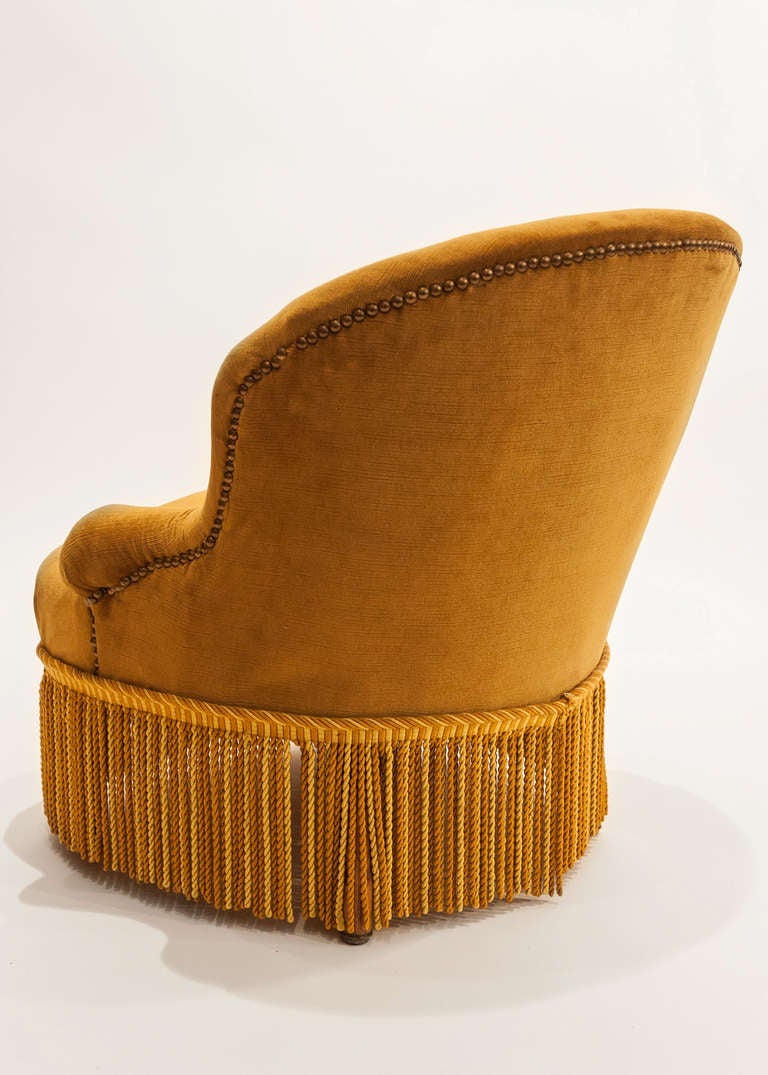 Pair of Napoleon III Velvet 