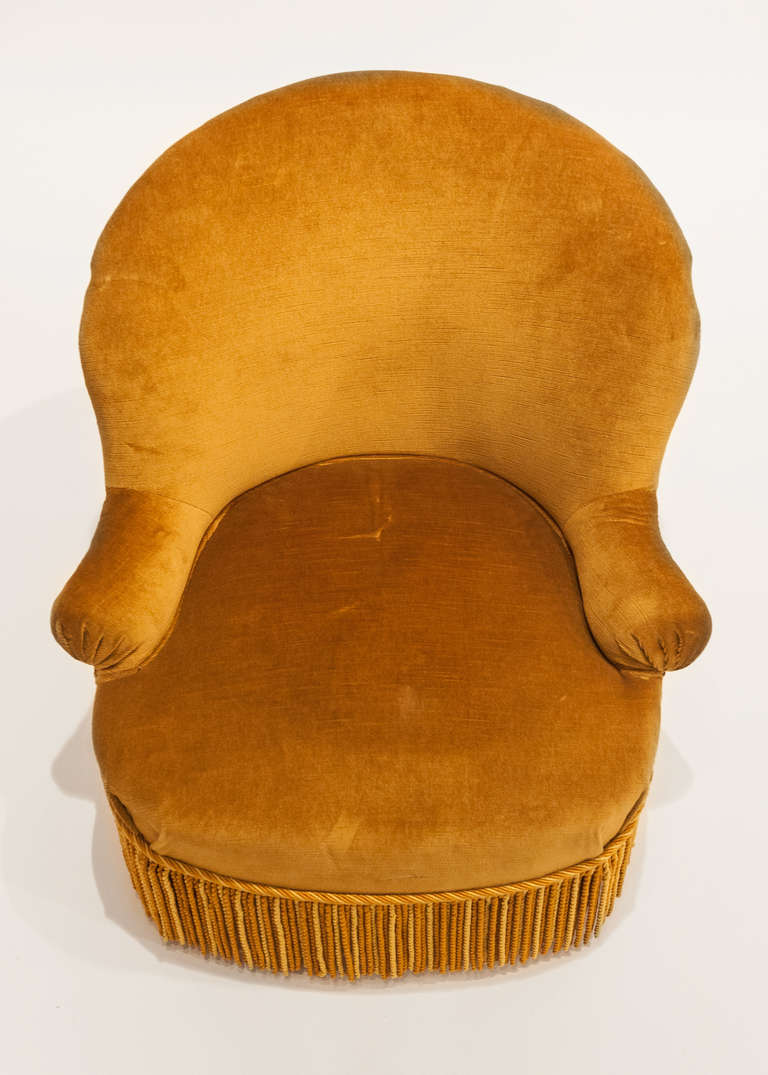 Pair of Napoleon III Velvet 