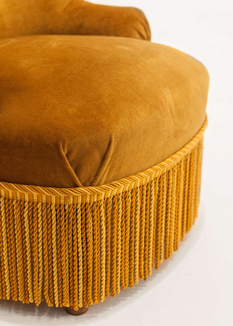 Pair of Napoleon III Velvet 