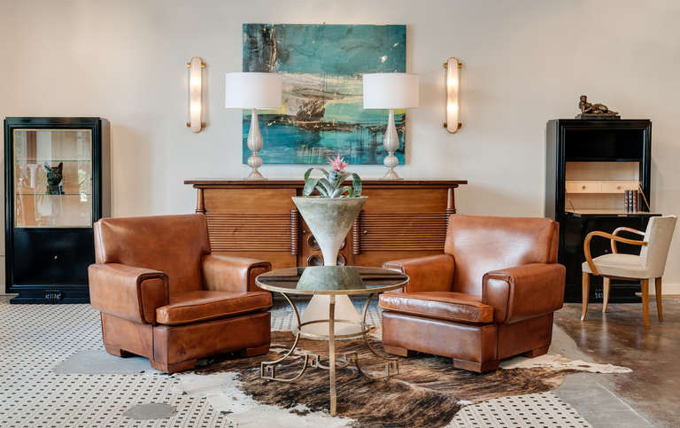 Art Deco Ebonized Secretary in the Style of Arbus