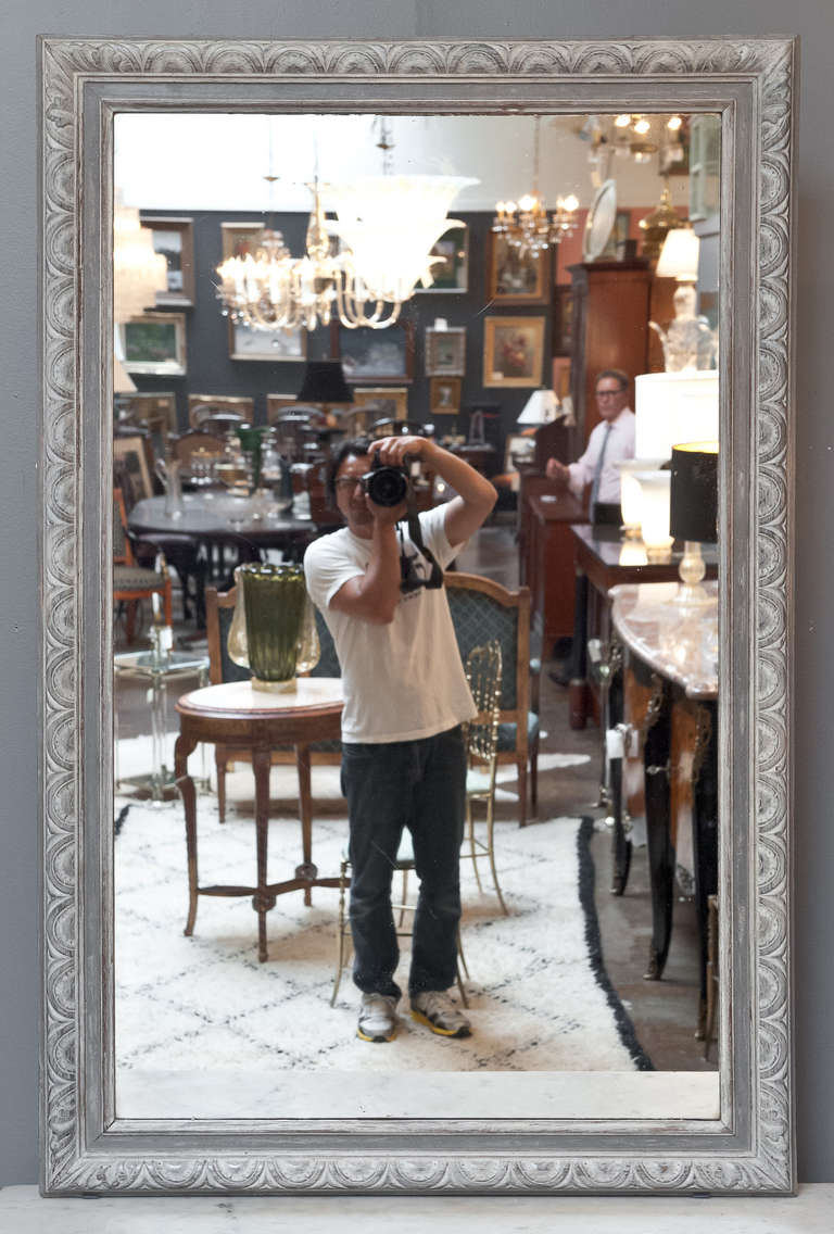 19th Century Solid Oak Mirror
