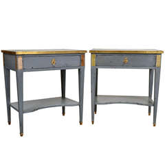 French Directoire Style Pair of Side Tables