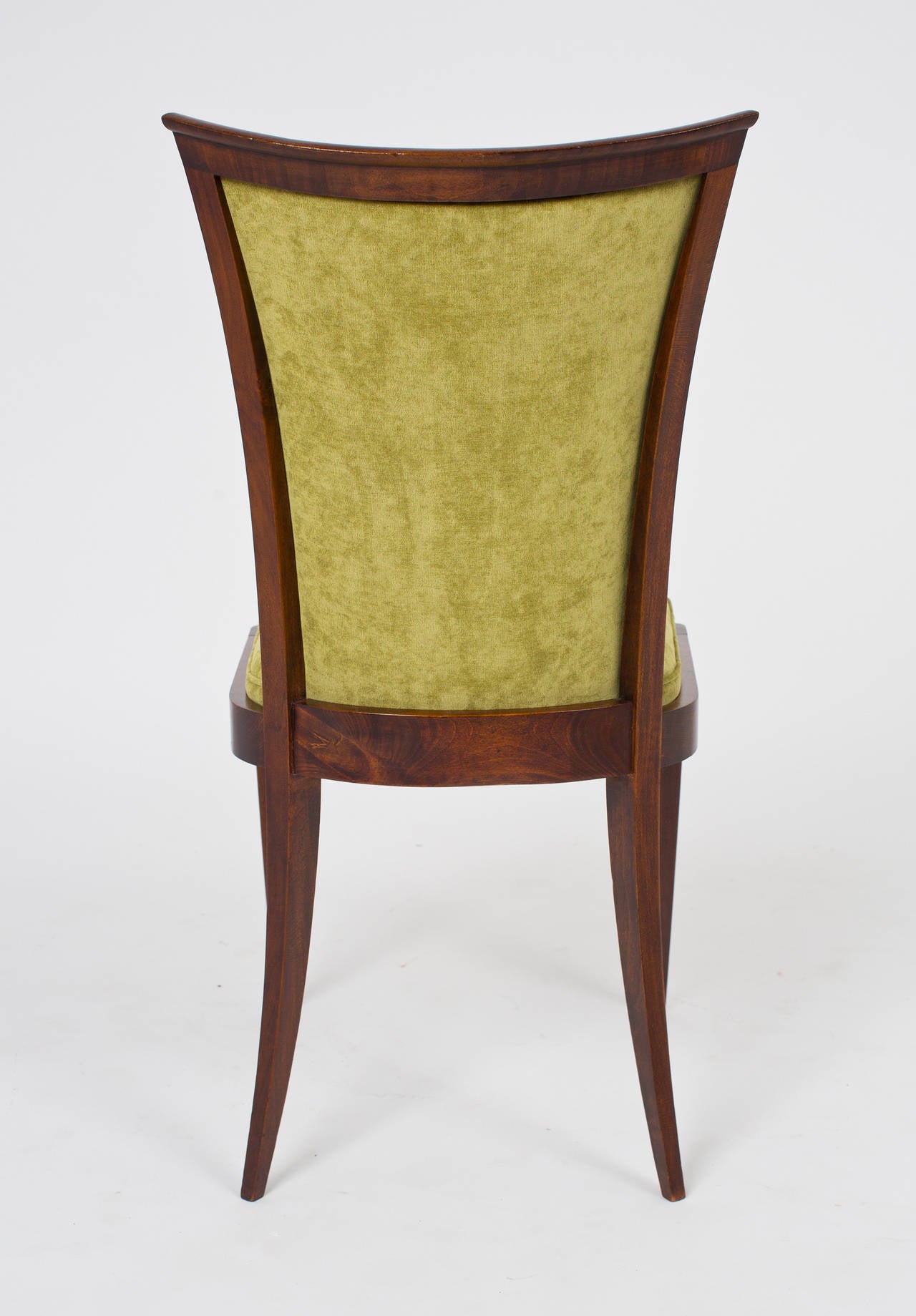 Mid-20th Century Art Deco Period Set of Six Dining Chairs
