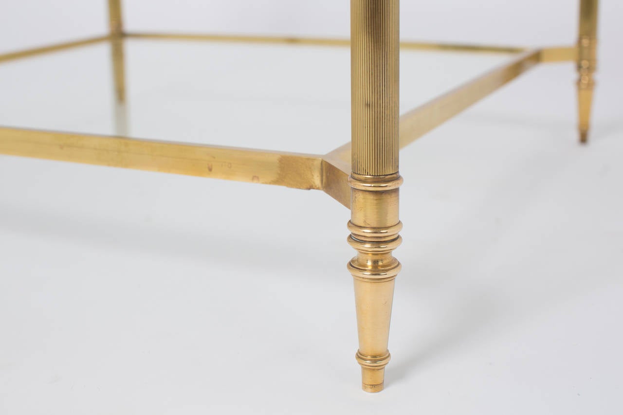 Pair of Maison Baguès Brass Side Tables 4