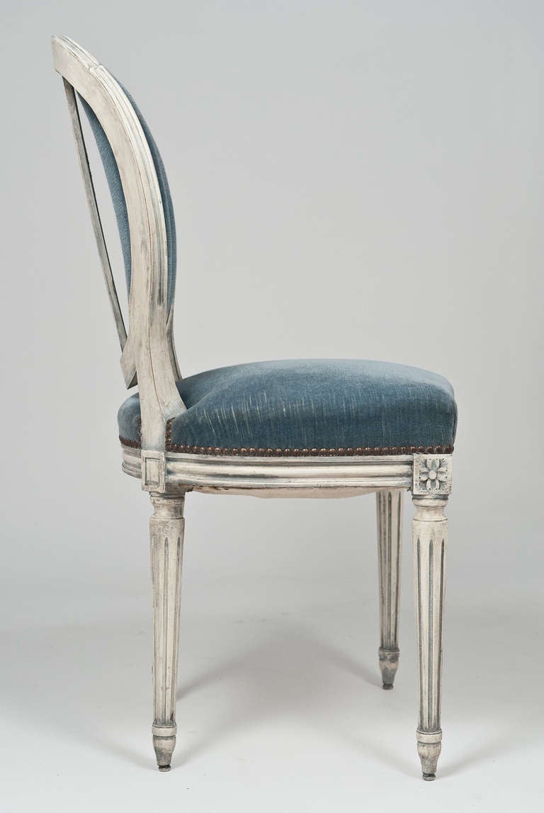 French Set of 6 Louis XVI Side Chairs