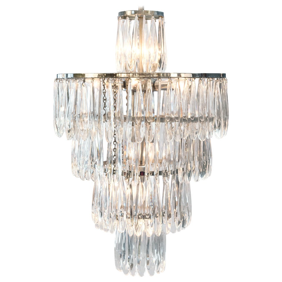 Vintage Polish Crystal Chandelier