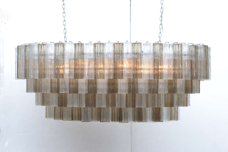 Mid-Century moderno Lampadario in vetro di Murano in stile metà secolo moderno in vendita