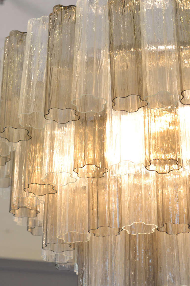 Lampadario in vetro di Murano in stile metà secolo moderno In condizioni ottime in vendita a Austin, TX