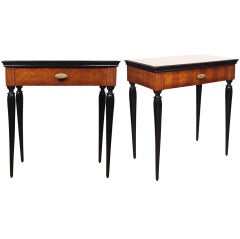 Pair of Italian side table in the manner of Paolo Buffa