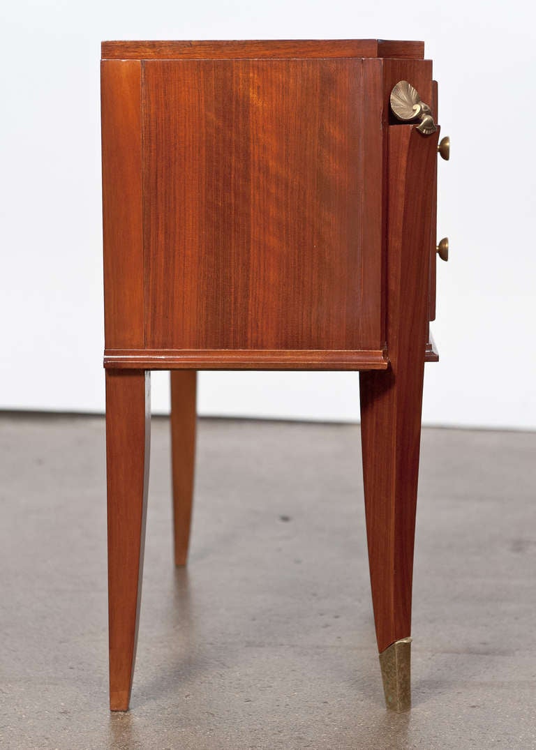 Mid-20th Century French Art Deco Mahogany Side Tables